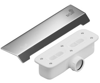 Сифон для душевого поддона RGW S-015 502411015-01 со стальной накладкой хром